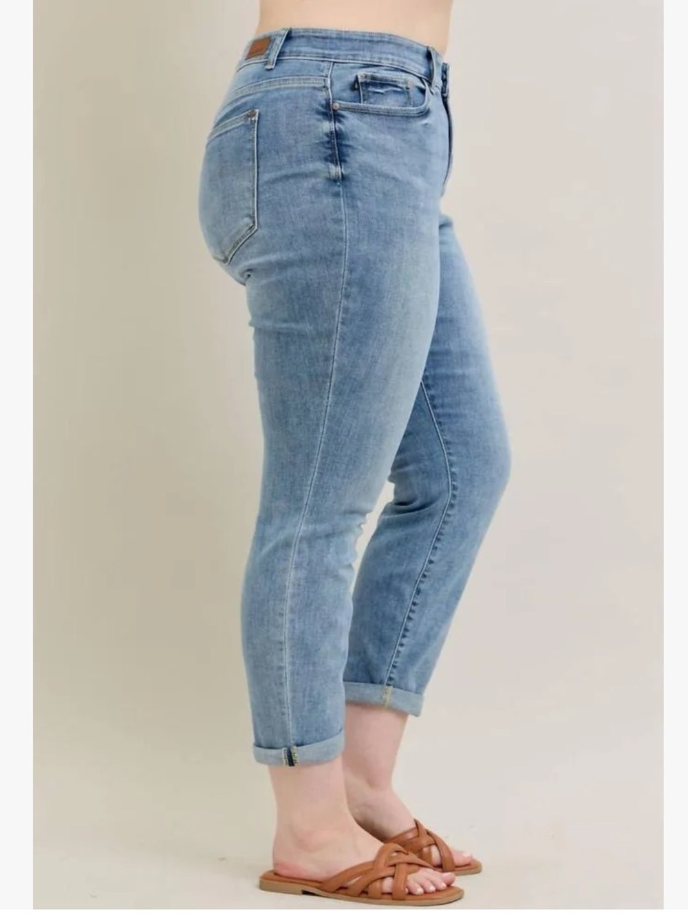 Judy Blue The Bleach Boys Midrise Boyfriend Jeans in Curvy NTW Size 24W - Picture 3 of 16
